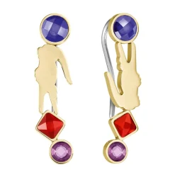 Lacoste Boucles oreilles Deva - 2040336 Acier Doré | Femme Boucles D'Oreilles