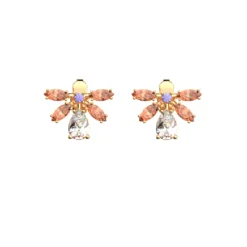 Les Georgettes Boucles oreilles 70445311976000 Doré P-Cristal | Femme Boucles D'Oreilles