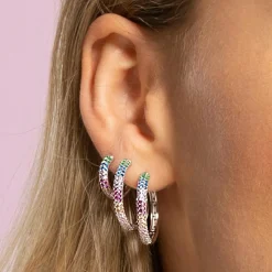 Lotus Silver Boucles oreilles Rainbow - LP3484-4-1 Argent 925/1000 | Femme Boucles D'Oreilles
