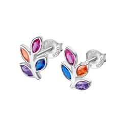 Lotus Silver Boucles oreilles Rainbow LP3523-4-1 Argent Multicolore | Femme Boucles D'Oreilles