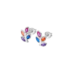 Lotus Silver Boucles oreilles Rainbow LP3523-4-1 Argent Multicolore | Femme Boucles D'Oreilles
