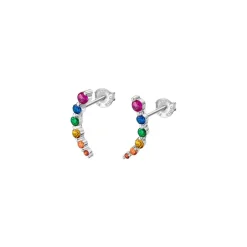 Lotus Silver Boucles oreilles Rainbow LP3389-4-3 Argent Multicolore | Femme Boucles D'Oreilles