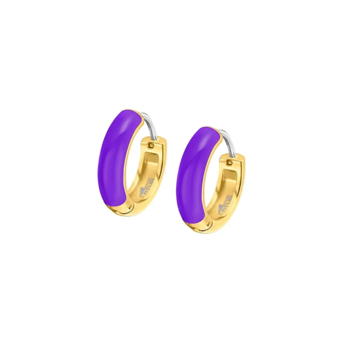 Lotus Style Bijoux Boucles oreilles Tropical Vibes LS2331-4-1 Acier acier Violet | Femme Boucles D'Oreilles