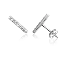 Maison de la Bijouterie Boucles oreilles oxyde de zirconium Argent Z5YW4Z0 | Femme Boucles D'Oreilles