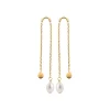 Maison de la Bijouterie Boucles oreilles pendantes perles plaqué or Y3030U0Z4 | Femme Boucles D'Oreilles
