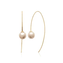 Maison de la Bijouterie Boucles oreilles perles plaqué or Y535W0Z4 | Femme Boucles D'Oreilles
