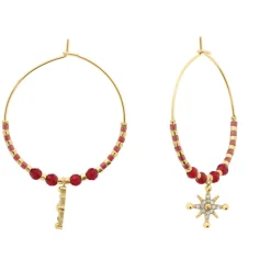Pierre Lannier Bijoux Boucles oreilles Antharea - BJ25A2251 Acier Doré | Femme Boucles D'Oreilles