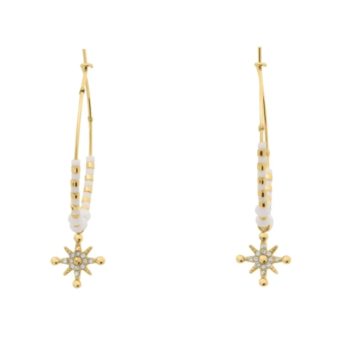 Pierre Lannier Bijoux Boucles oreilles Antharea - BJ25A2211 Acier Doré | Femme Boucles D'Oreilles