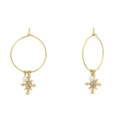 Pierre Lannier Bijoux Boucles oreilles Australe - BJ22A2211 Acier Doré | Femme Boucles D'Oreilles