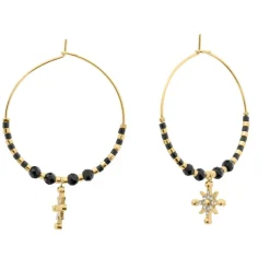 Pierre Lannier Bijoux Boucles oreilles Antharea - BJ25A2231 Acier Doré | Femme Boucles D'Oreilles