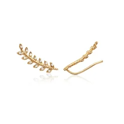 Maison de la Bijouterie Boucles oreilles épi plaqué or Y5ZZ3Z0 | Femme Boucles D'Oreilles