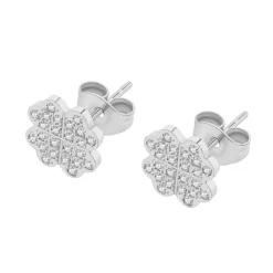 Pixies Bijoux Boucles oreilles - PEP0010-2WHZ Acier Blanc | Femme Boucles D'Oreilles