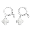 Pixies Bijoux Boucles oreilles - PEH0011-2MOP Acier Nacre | Femme Boucles D'Oreilles