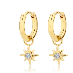 Pixies Bijoux Boucles oreilles - PEH0035-1WHZ Acier Blanc | Femme Boucles D'Oreilles