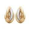 Maison de la Bijouterie Boucles oreilles plaqué or fantaisie oxyde zirconium Y506UZZ | Femme Boucles D'Oreilles