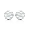 Maison de la Bijouterie Boucles oreilles puces effet martelé argent W55YW00 | Femme Boucles D'Oreilles