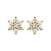 Maison de la Bijouterie Boucles oreilles puces fleurs plaqué or Y5YU4Z0 | Femme Boucles D'Oreilles