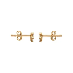 Maison de la Bijouterie Boucles oreilles puces fleurs plaqué or Y5YU4Z0 | Femme Boucles D'Oreilles