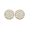 Maison de la Bijouterie Boucles oreilles puces plaqué or oxyde de zirconium Y4UY0ZZ | Femme Boucles D'Oreilles