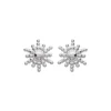 Maison de la Bijouterie Boucles oreilles puces soleil Argent W556300 | Femme Boucles D'Oreilles