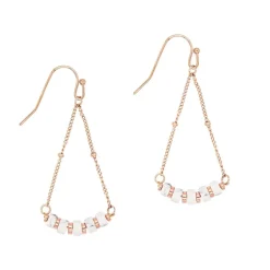 Sloya Boucles oreilles Piana en pierres Howlite | Femme Boucles D'Oreilles