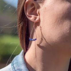 Sloya Boucles oreilles Piana en pierres Lapis-lazuli | Femme Boucles D'Oreilles