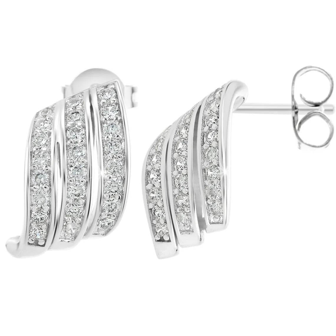 So Charm Bijoux Boucles Oreilles So Charm - B4157-ARGENT - Boucles D'Oreilles Argentées | Femme Boucles D'Oreilles