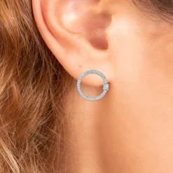 So Charm Bijoux Boucles Oreilles So Charm - B3131-ARGENT - Boucles D'Oreilles Argentées | Femme Boucles D'Oreilles
