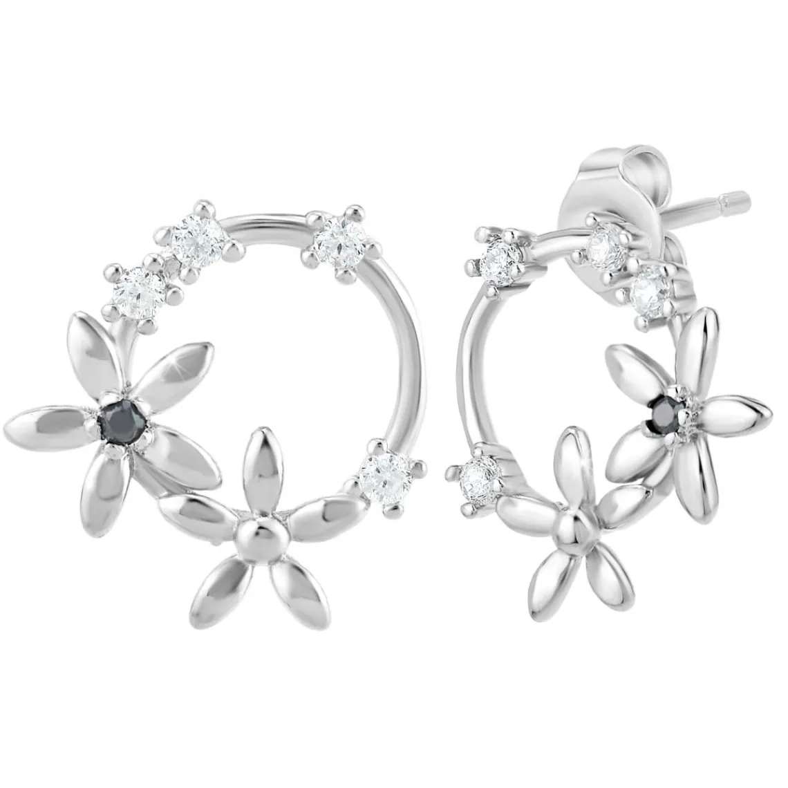 So Charm Bijoux Boucles Oreilles So Charm - BD2296-ARGENT-DIAMANT - Boucles D'Oreilles Argentées | Femme Boucles D'Oreilles