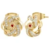 So Charm Bijoux Boucles Oreilles So Charm - BD2034-DORE-BO-RUBY - Boucles D'Oreilles Dorées | Femme Boucles D'Oreilles