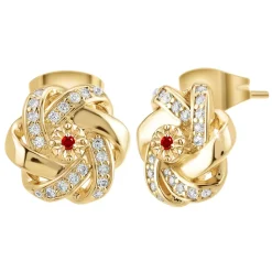So Charm Bijoux Boucles Oreilles So Charm - BD2034-DORE-BO-RUBY - Boucles D'Oreilles Dorées | Femme Boucles D'Oreilles