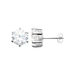 Maison de la Bijouterie Boucles oreilles solitaires argent Z0YZ536UZ | Femme Boucles D'Oreilles