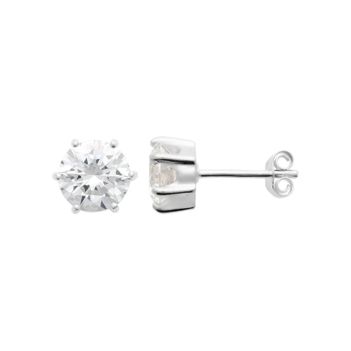 Maison de la Bijouterie Boucles oreilles solitaires argent Z0YZ536VZ | Femme Boucles D'Oreilles
