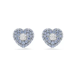Swarovski Bijoux Boucles oreilles Swarovski Hyperbola Studs - 5683576 bleu,argent | Femme Boucles D'Oreilles