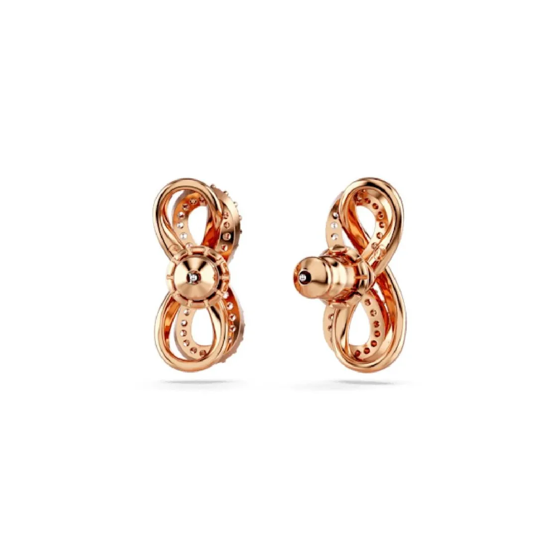 Swarovski Bijoux Boucles oreilles Swarovski Hyperbola Fig Pave - 5684085 blanc,doré | Femme Boucles D'Oreilles