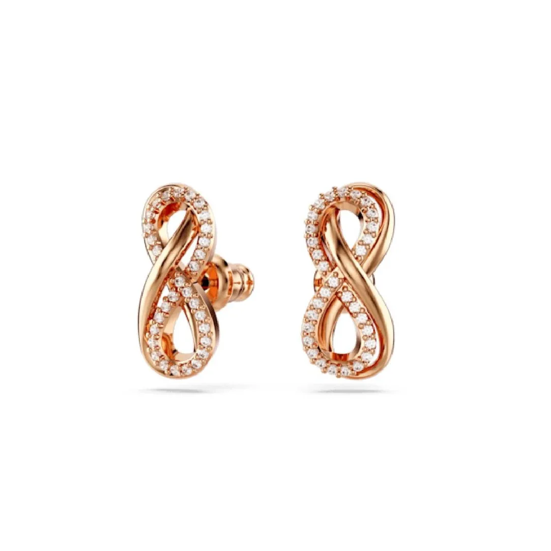 Swarovski Bijoux Boucles oreilles Swarovski Hyperbola Fig Pave - 5684085 blanc,doré | Femme Boucles D'Oreilles
