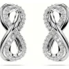 Swarovski Bijoux Boucles oreilles Swarovski Hyperbola Fig Pave - 5687269 blanc,argent | Femme Boucles D'Oreilles