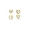 Swarovski Bijoux Boucles oreilles Swarovski Imber Organic - 5705461 Blanc Plaqué or | Femme Boucles D'Oreilles
