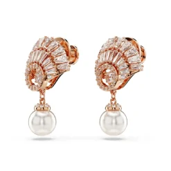 Swarovski Bijoux Boucles oreilles Swarovski Idyllia E Drop Pearl - 5689196 doré rose,blanc | Femme Boucles D'Oreilles