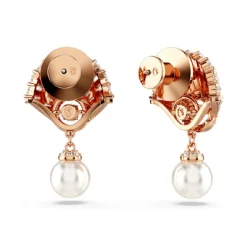 Swarovski Bijoux Boucles oreilles Swarovski Idyllia E Drop Pearl - 5689196 doré rose,blanc | Femme Boucles D'Oreilles
