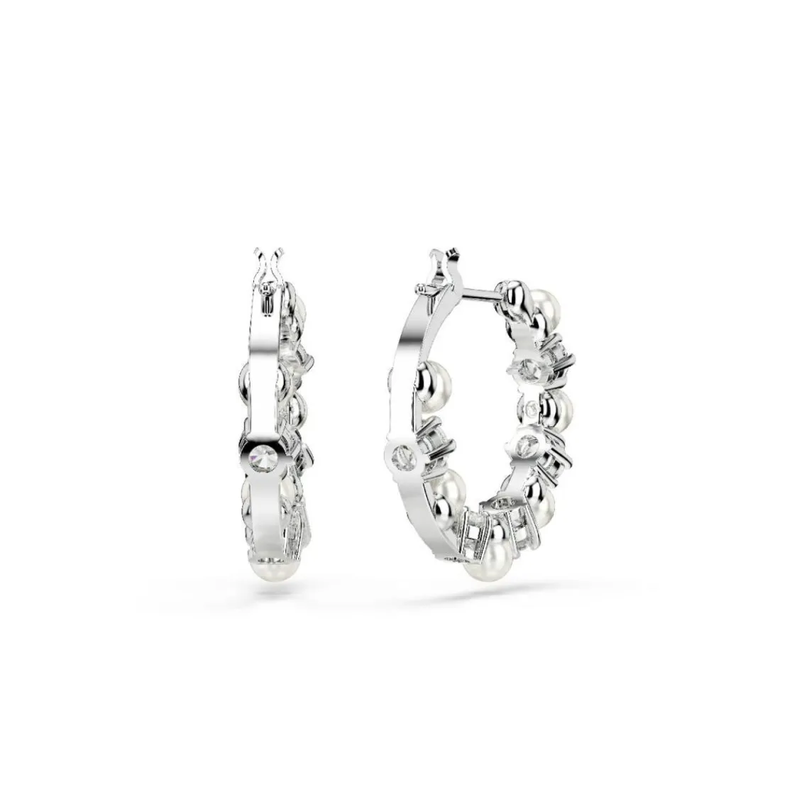 Swarovski Bijoux Boucles oreilles Swarovski Matrix Pearl - 5709256 Métal rhodié Blanc | Femme Boucles D'Oreilles
