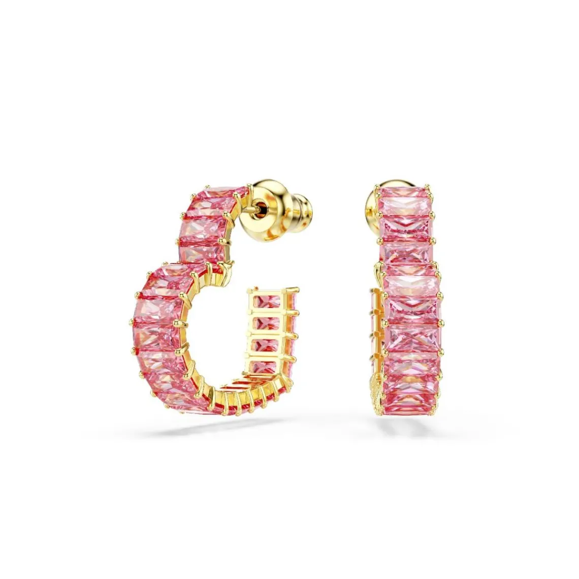 Swarovski Bijoux Boucles oreilles Swarovski Matrix Heart - 5706340 Plaqué or Rose | Femme Boucles D'Oreilles