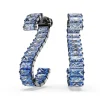 Swarovski Bijoux Boucles oreilles Swarovski Matrix Baguette - 5705780 Métal recouvert de ruthénium Bleu | Femme Boucles D'Oreilles