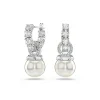 Swarovski Bijoux Boucles oreilles Swarovski Matrix Pearl - 5691716 Métal rhodié Argent | Femme Boucles D'Oreilles