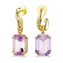 Swarovski Bijoux Boucles oreilles Swarovski Millenia 5694784 Plaqué or Violet | Femme Boucles D'Oreilles