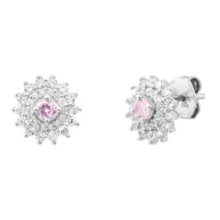 Punica Bijoux Boucles Fine FIN_E14_RHO Argent | Femme Boucles D'Oreilles