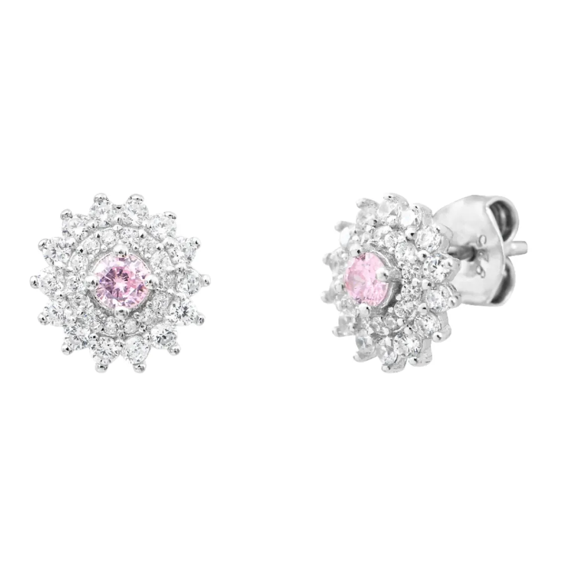 Punica Bijoux Boucles Fine FIN_E14_RHO Argent | Femme Boucles D'Oreilles