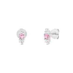 Punica Bijoux Boucles Fine FIN_E02_RHO Argent | Femme Boucles D'Oreilles