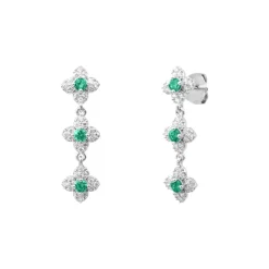 Punica Bijoux Boucles Fine FIN_E12_RHO Argent | Femme Boucles D'Oreilles