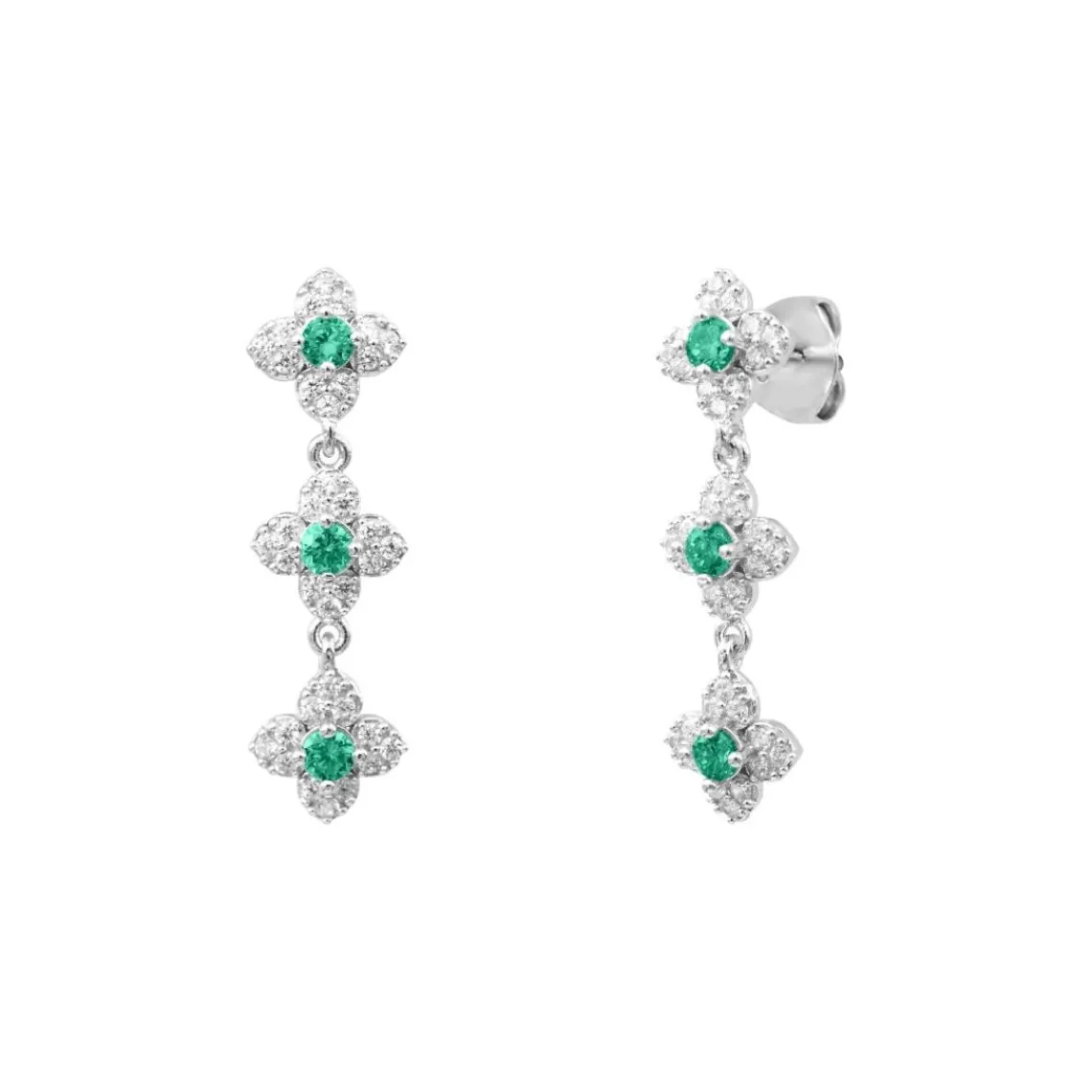 Punica Bijoux Boucles Fine FIN_E12_RHO Argent | Femme Boucles D'Oreilles